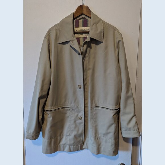 TOMBOLINI - Beige gabardine coat - Sz 50 - Picture 2 of 10